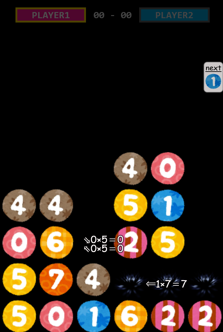 九九四目のゲーム画面